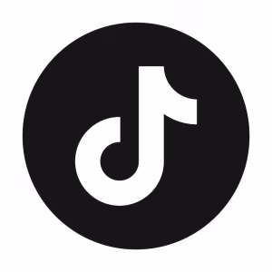 tiktok social media platform flat round logo icon 34480 1573